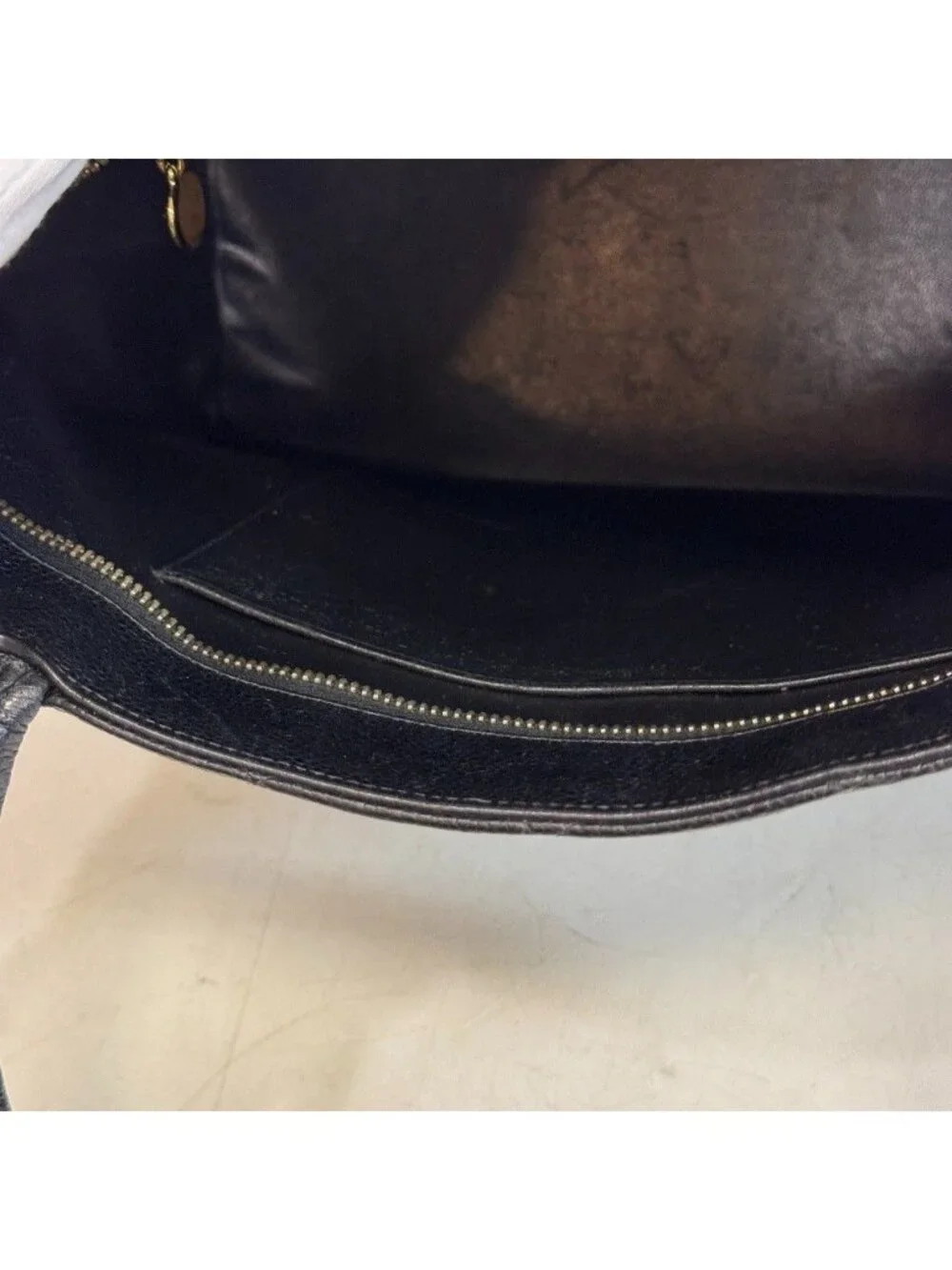 Chanel Reissue Tote Logo Caviar Leather Handbag Black Gold
